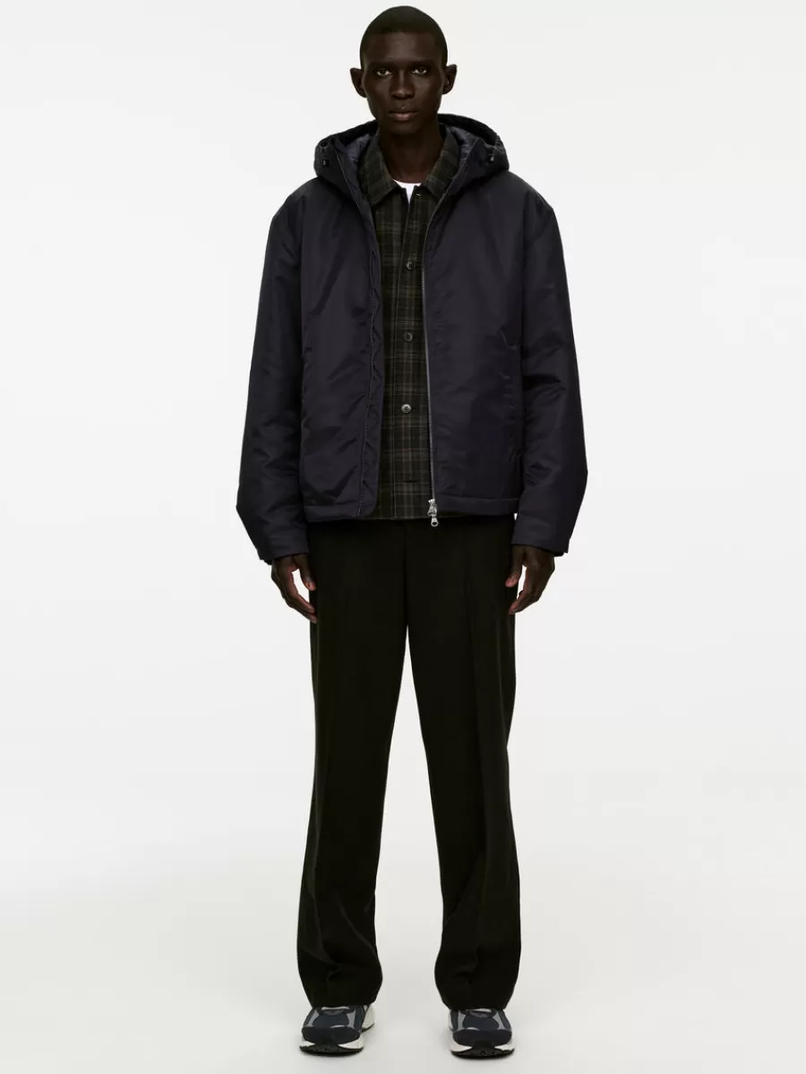 Cheap ARKET Active Hooded Jacket Blackish Blue