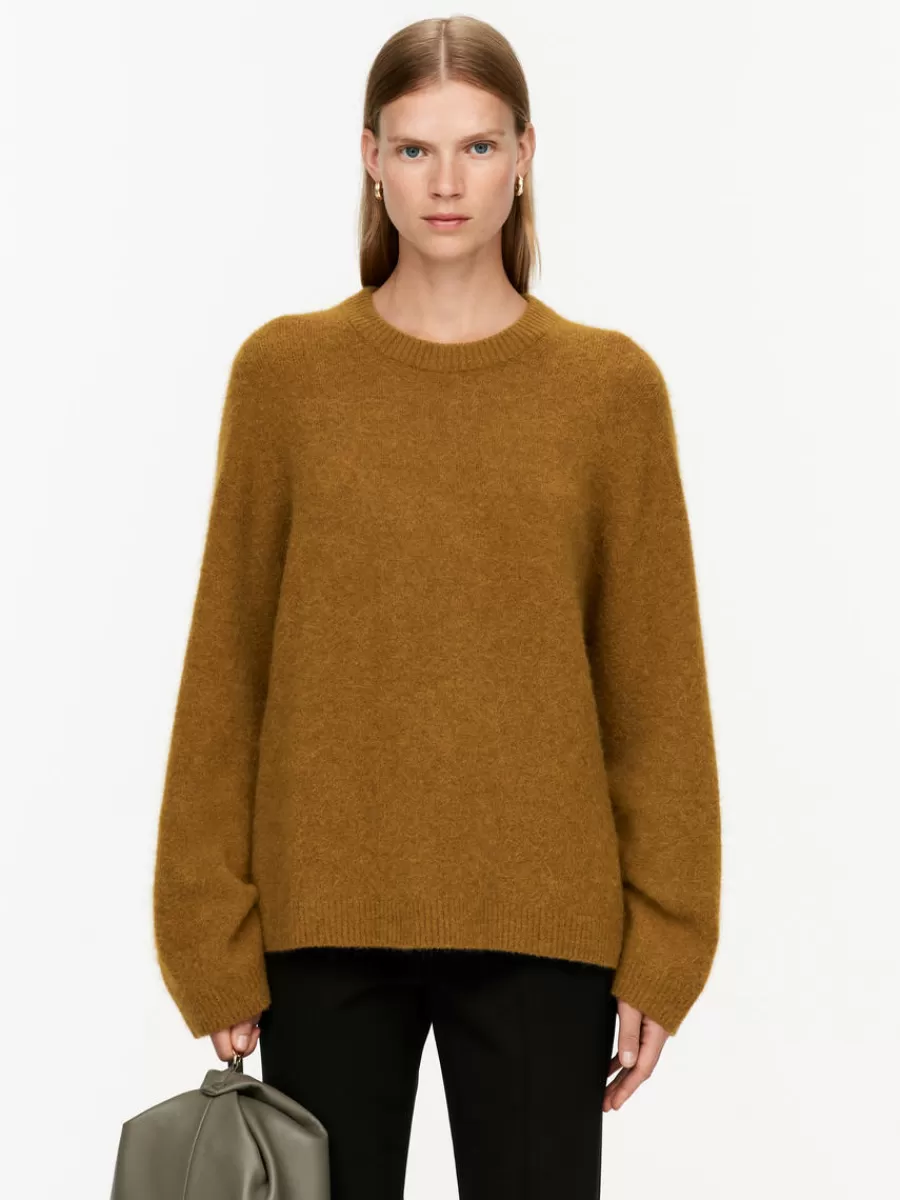 Online ARKET Alpaca-Wool Blend Jumper Dark Yellow