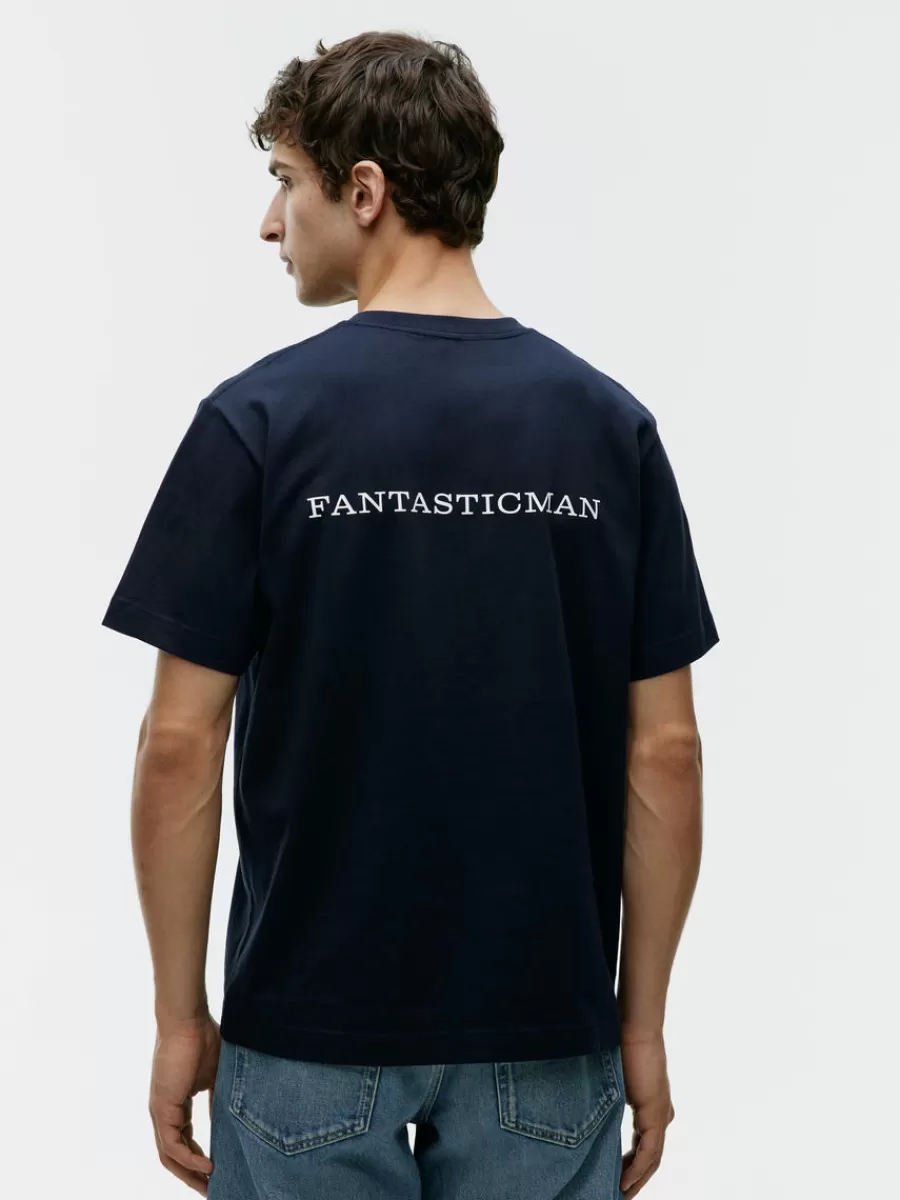 Flash Sale ARKET And Fantastic Man T-Shirt Dark Blue