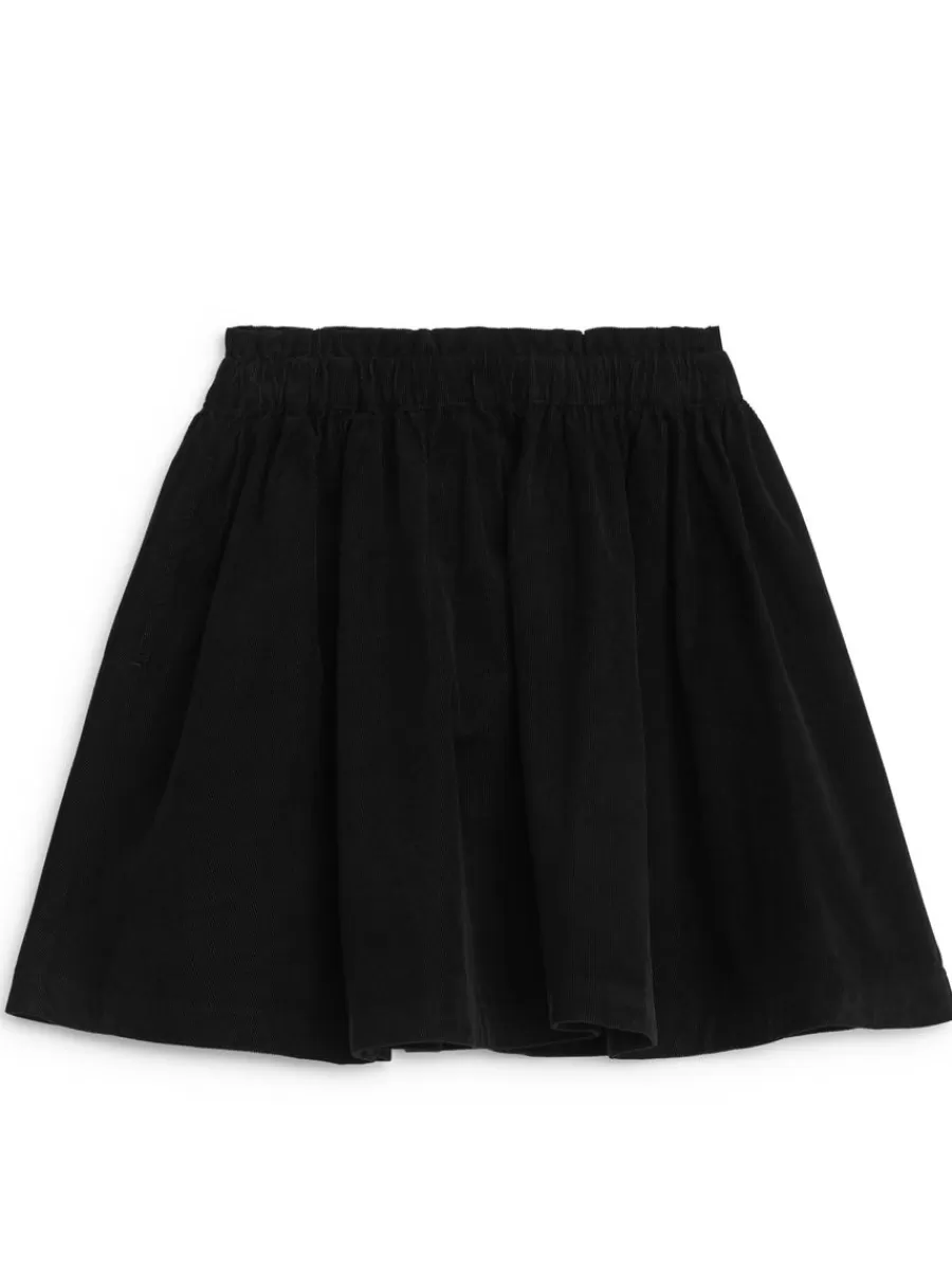 Shop ARKET Corduroy Skirt Black