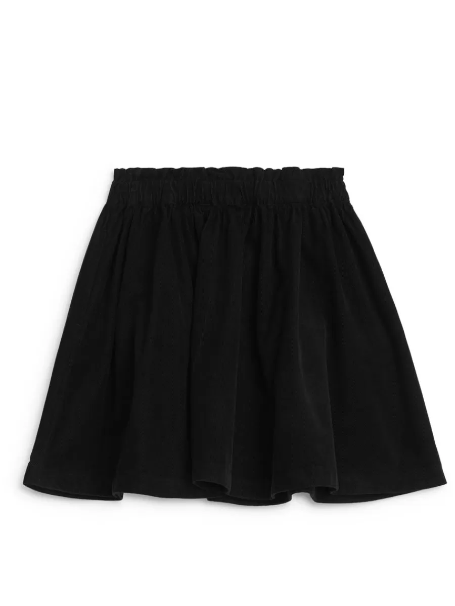 Shop ARKET Corduroy Skirt Black