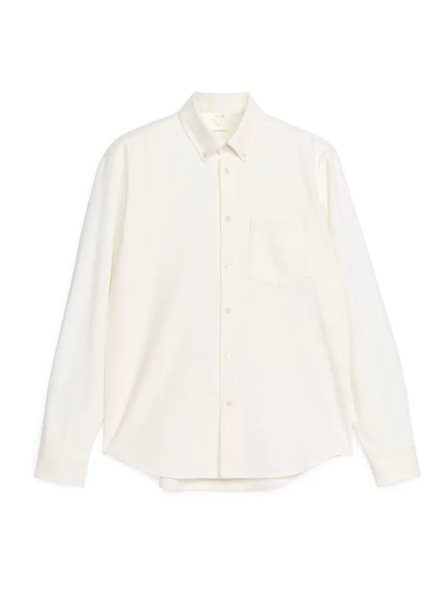 Cheap ARKET Denim Shirt Ecru