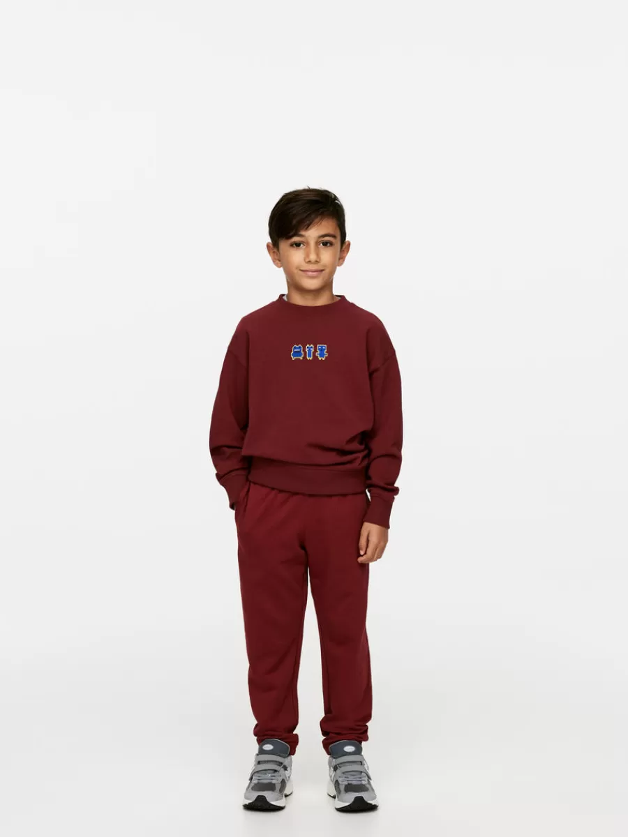 Outlet ARKET French Terry Sweatpants Burgundy
