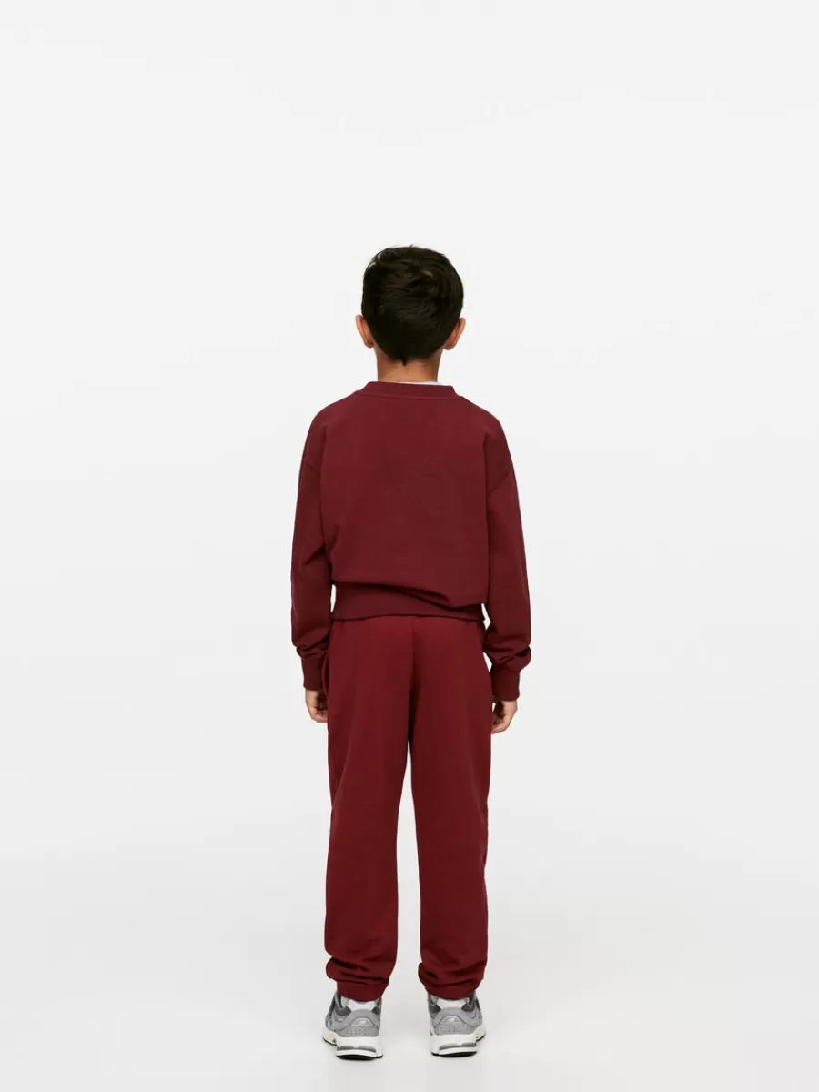 Outlet ARKET French Terry Sweatpants Burgundy