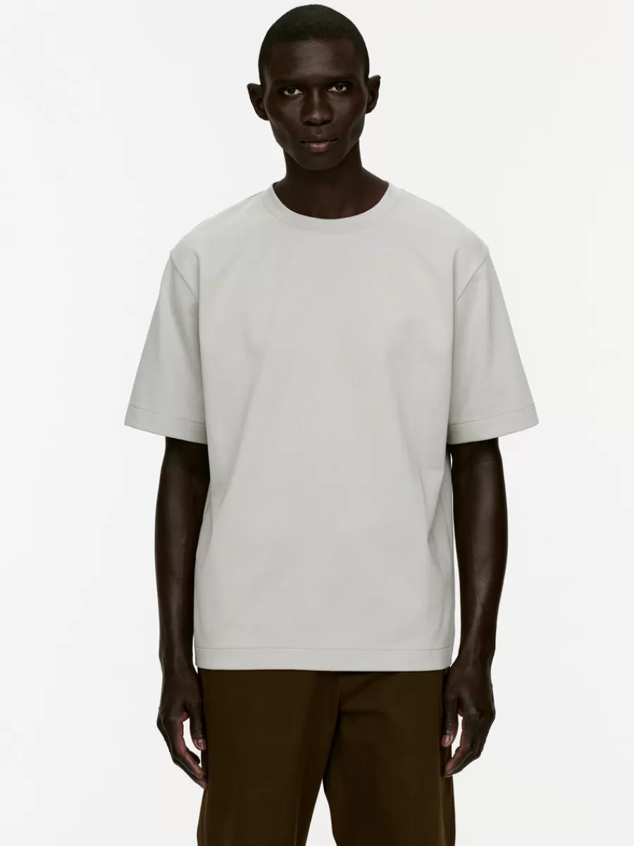 New ARKET Interlock T-shirt Grey
