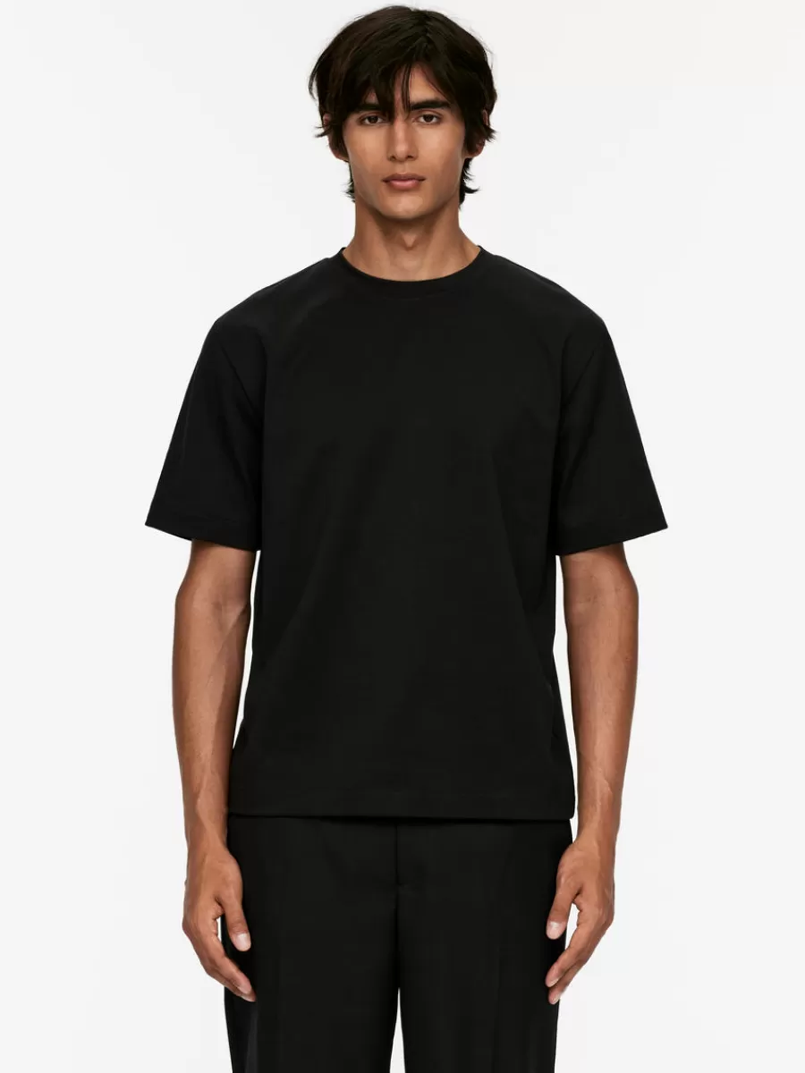 Hot ARKET Interlock T-shirt Black