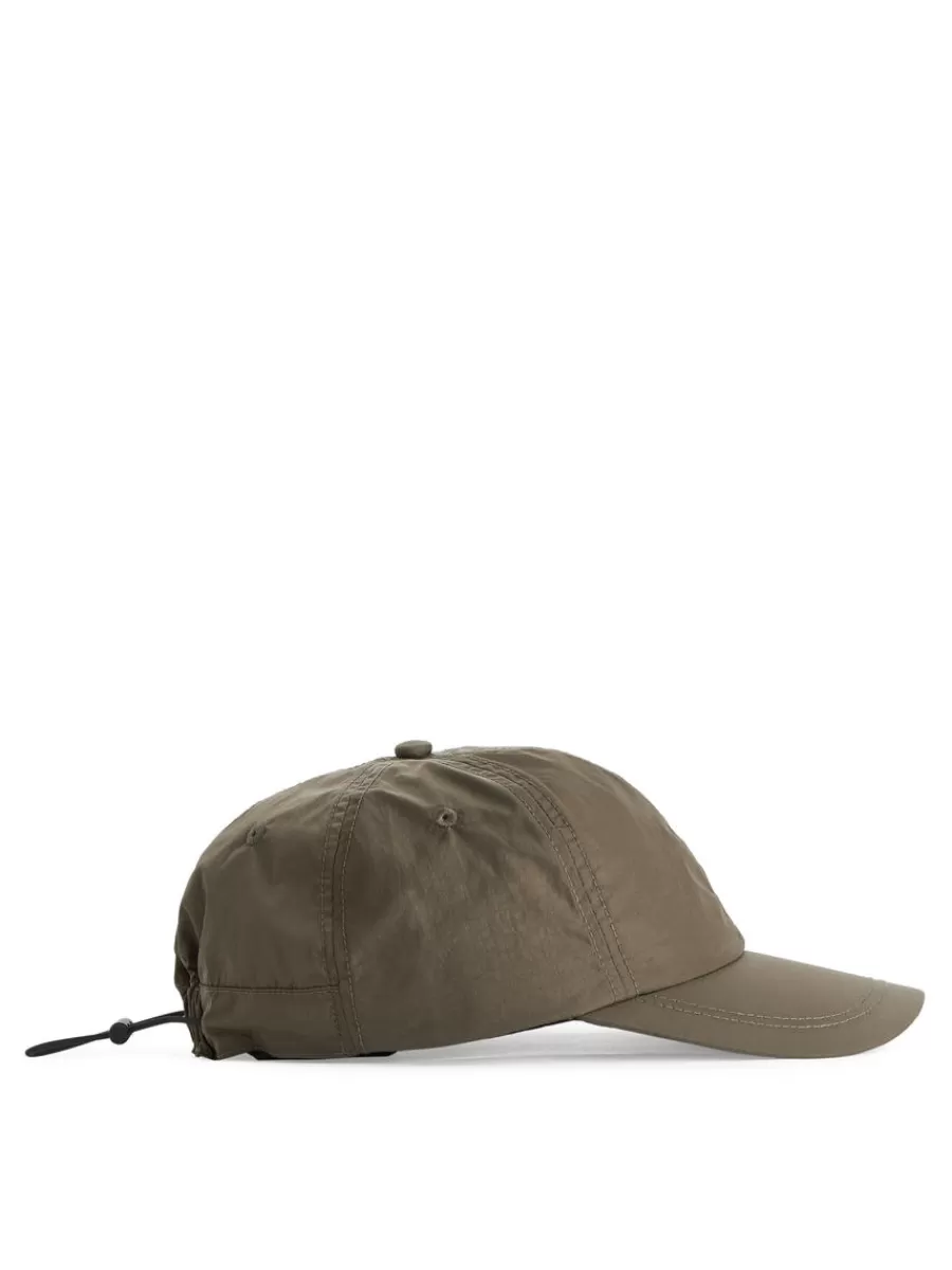 Store ARKET Nylon Cap Khaki Green