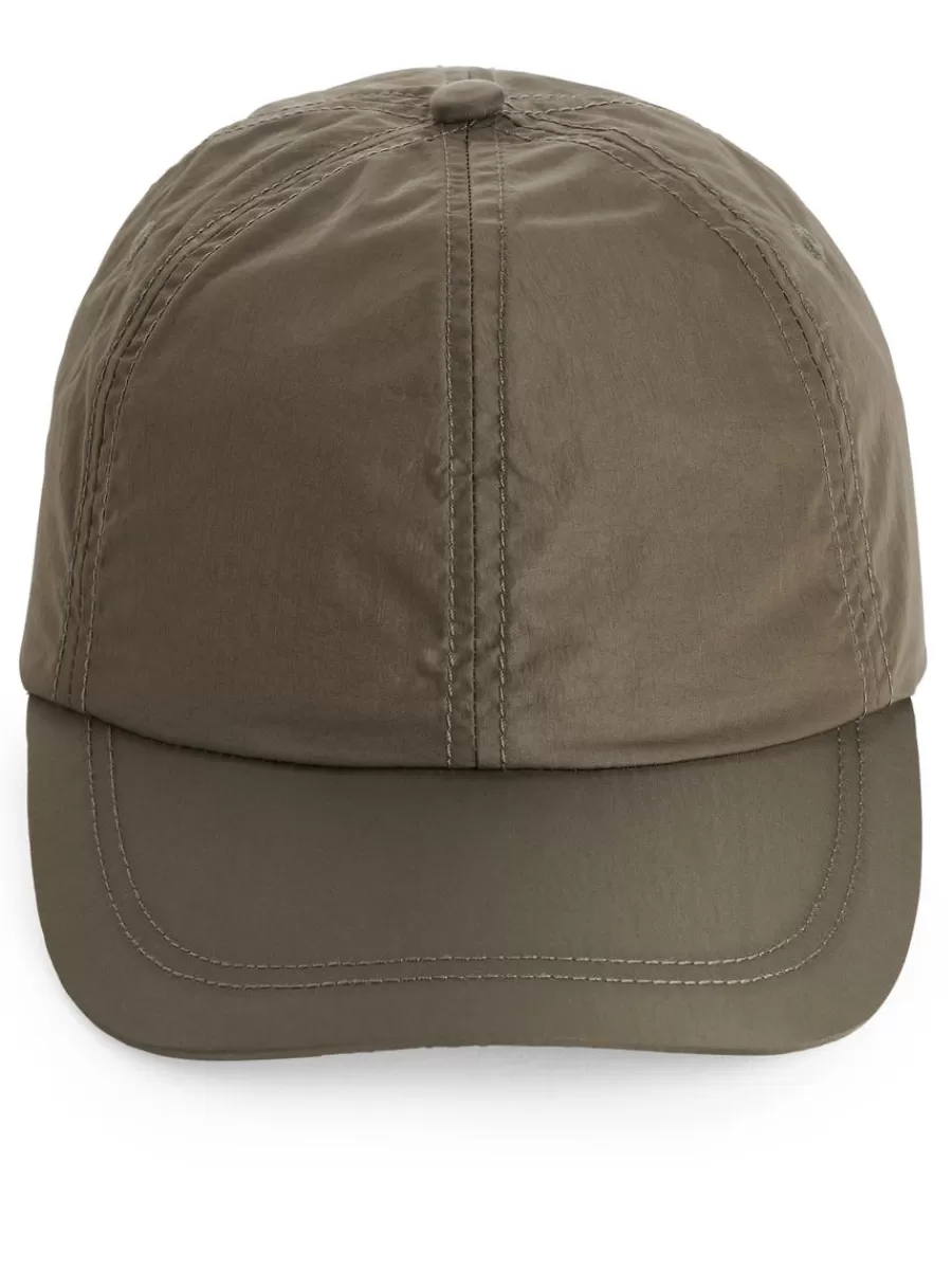 Store ARKET Nylon Cap Khaki Green