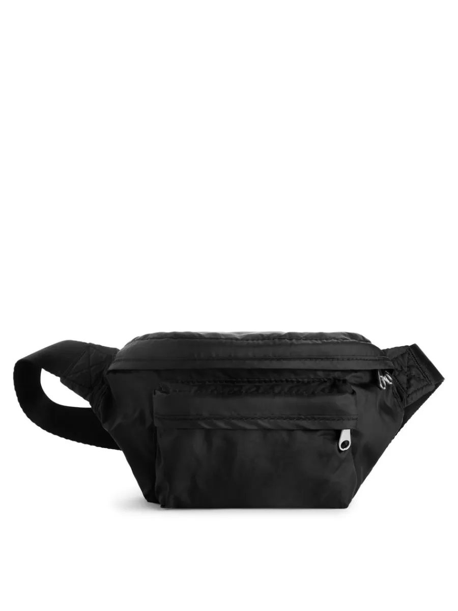 Shop ARKET Packable Crossbody Bag Black