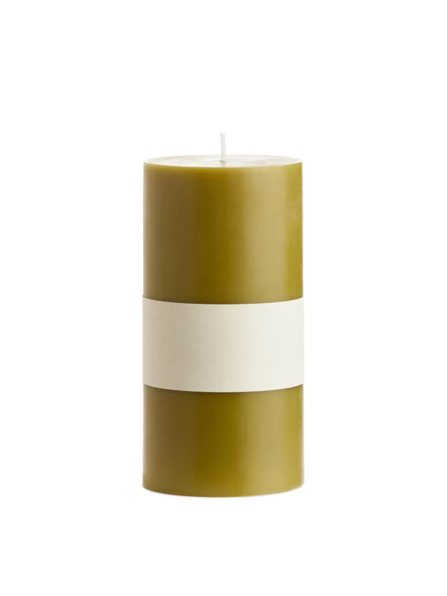 Outlet ARKET Pillar Candle 15 Cm Green