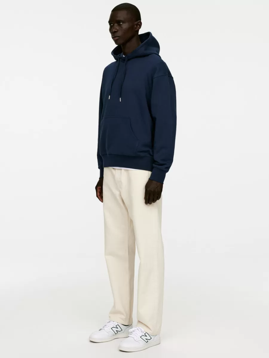 Shop ARKET Relaxed Hoodie Dark Blue