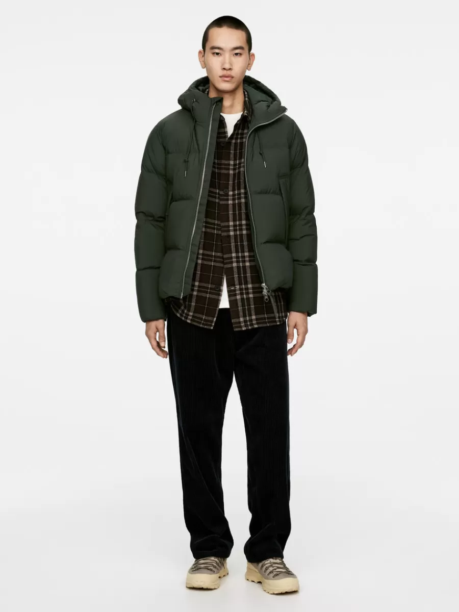 Flash Sale ARKET Upcycled Down Puffer Jacket Dark Green
