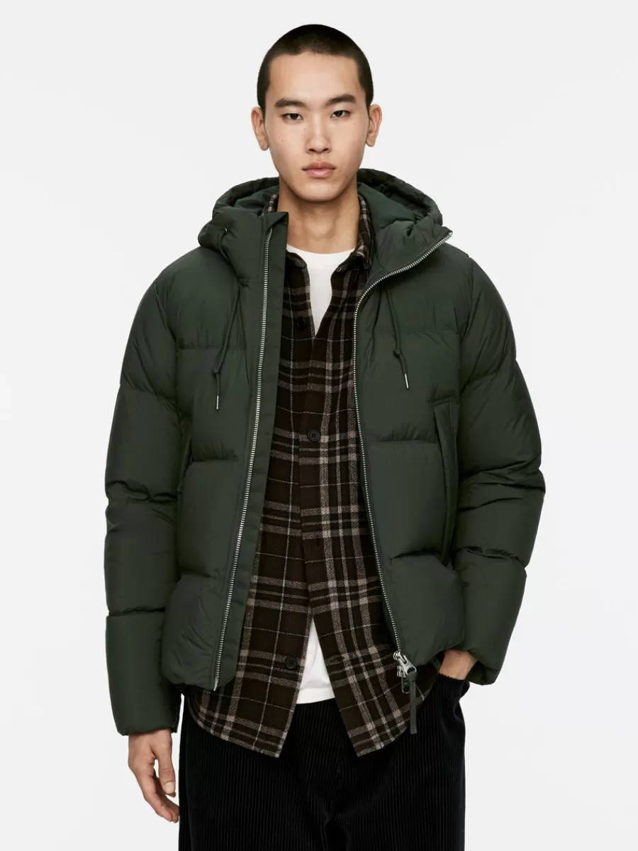 Flash Sale ARKET Upcycled Down Puffer Jacket Dark Green