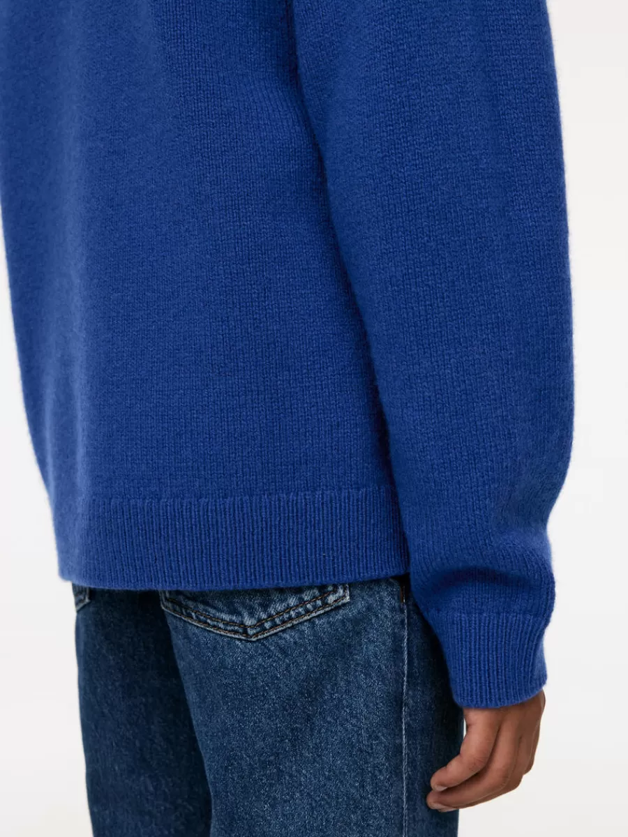 Cheap ARKET Wool-Blend Jumper Blue
